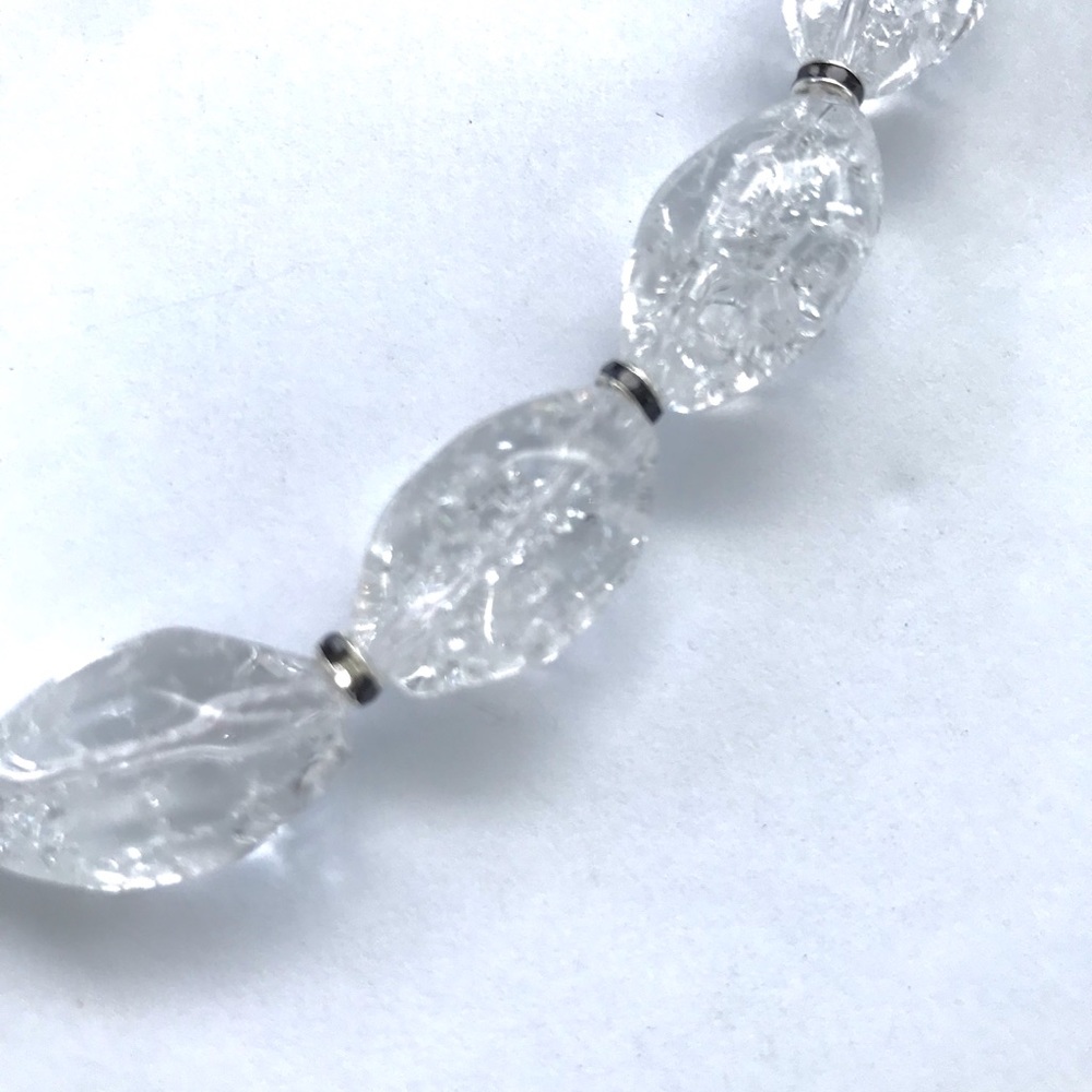 Crackled Quartz Necklaces Fire and Ice necklace - Picture 5 of 7